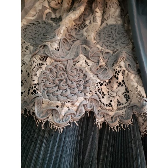 Betsey Johnson cotton tape Lace Tulle Tea Party dress 4 - Picture 4 of 7